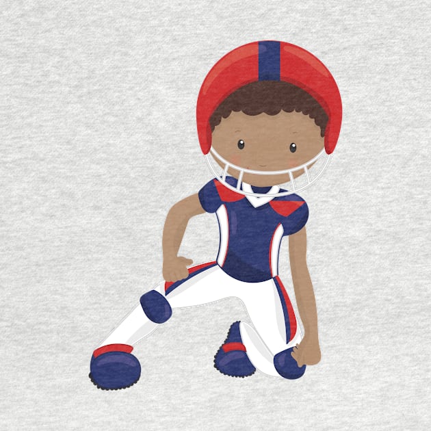 African American Boy, Rugby Player, Team Sport by Jelena Dunčević